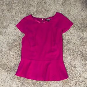 Peplum business casual shirt